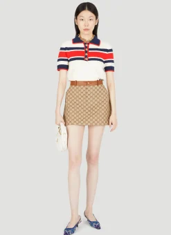 Gg Canvas Skirt