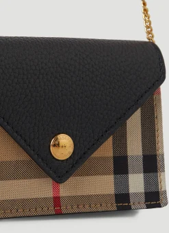 Jade Vintage Check Chain Wallet