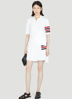 Knit Four Bar Pleated Skirt