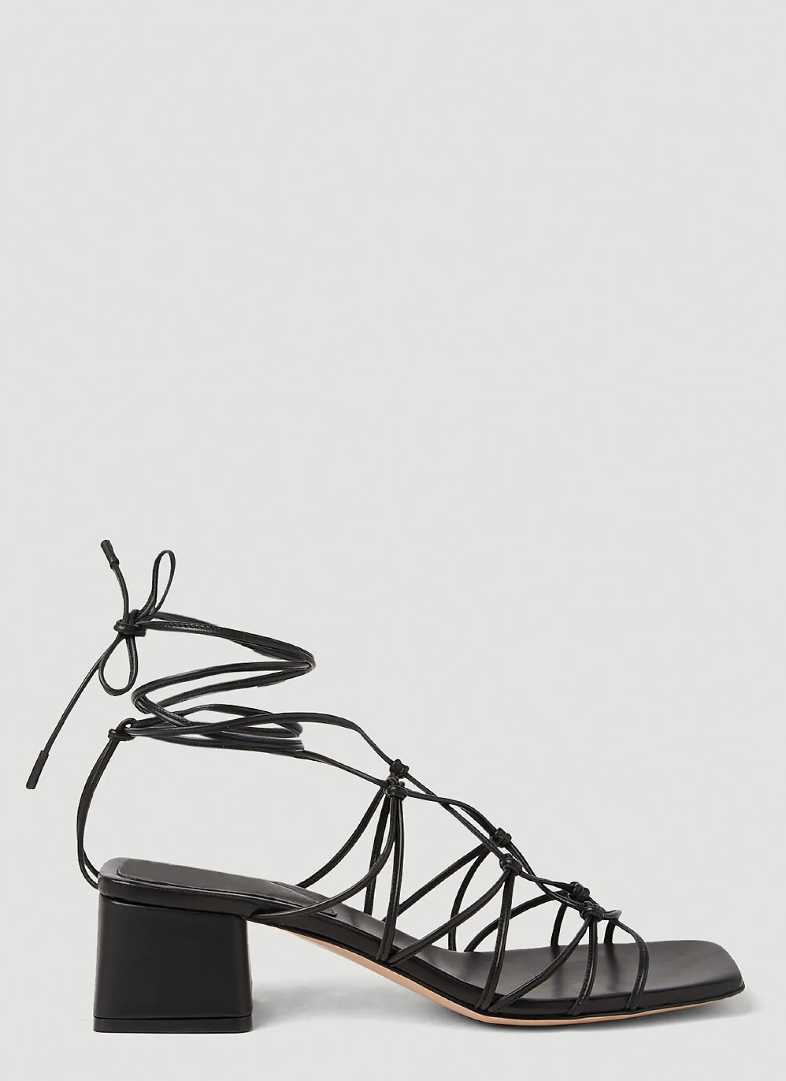 Knot Strap Heeled Sandals