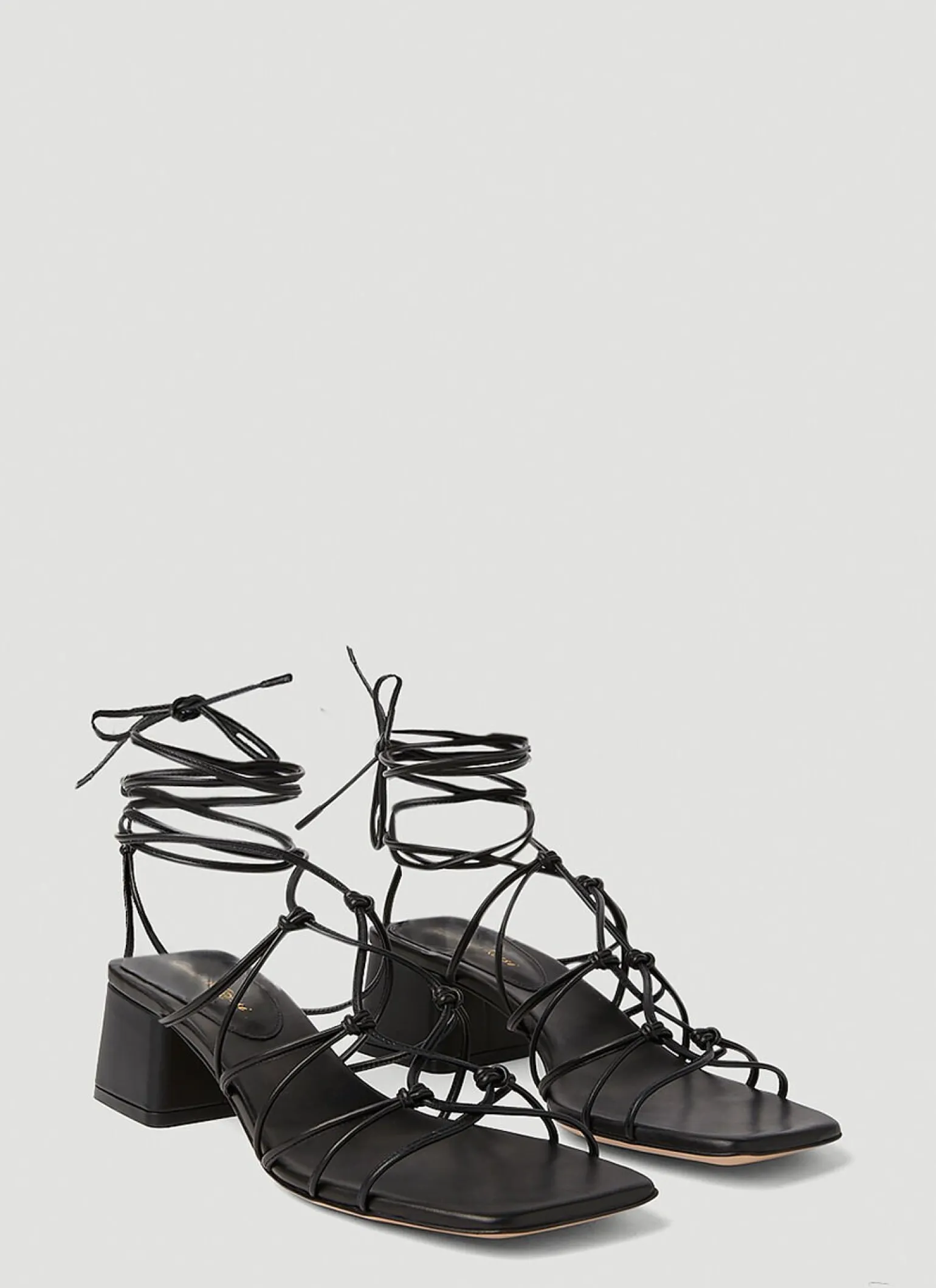Knot Strap Heeled Sandals