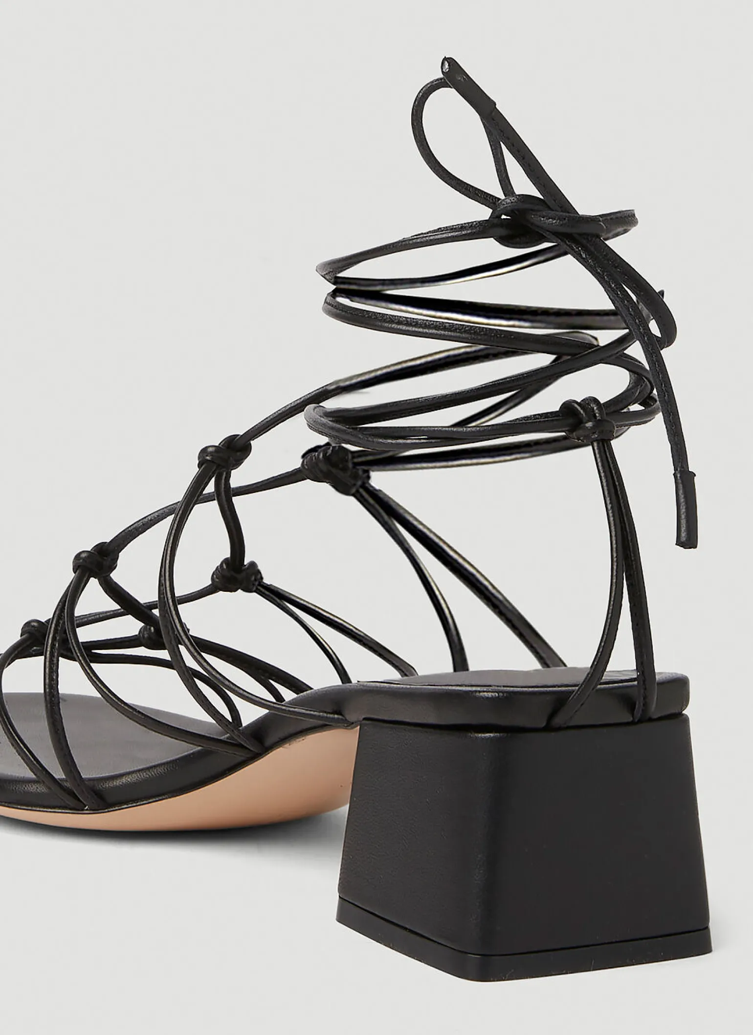 Knot Strap Heeled Sandals