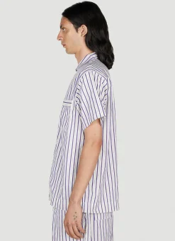 Lido Stripe Short Sleeve Pyjama Shirt