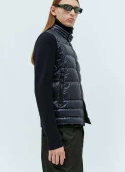 Padded Wool Cardigan