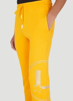 Sequin Graphic Track Pants