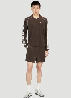 Velour Track Shorts